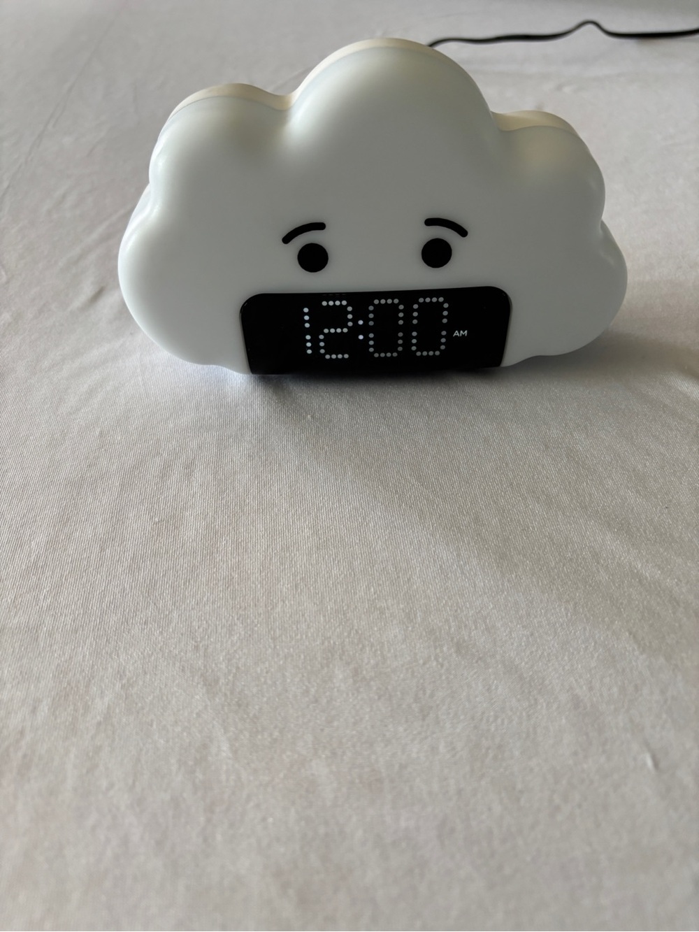 Capello Dream Cloud LED Alarm Clock CA-7 Nightlight tested works